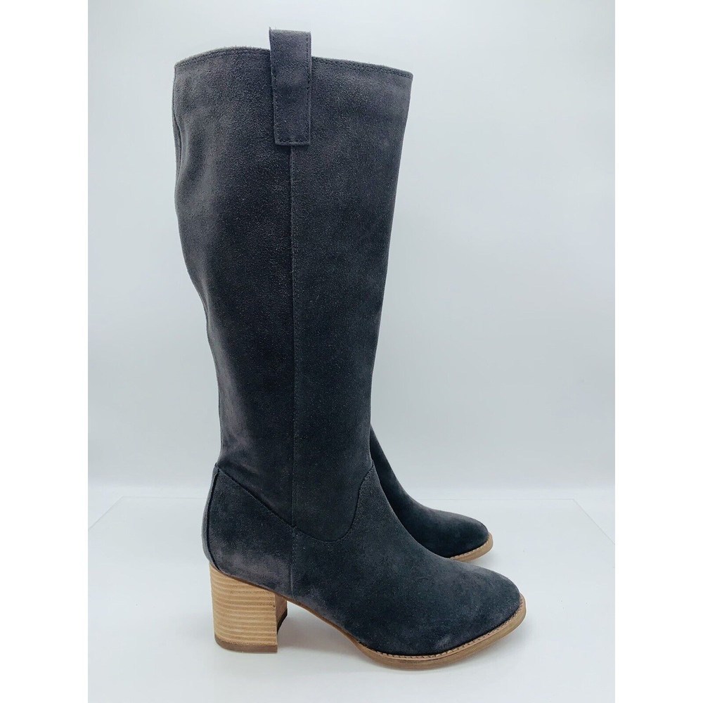Aqua College Women's Natalya Waterproof Knee High Boots Dark Grey Suede US 11M - Picture 6 of 10